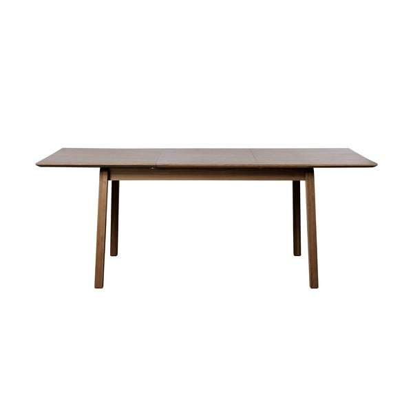 Кафява сгъваема трапезна маса с дъбов плот 95x200 cm Bari – Unique Furniture-image-4