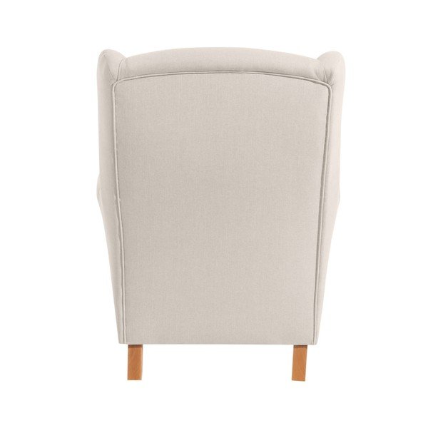 Krémové křeslo ušák Max Winzer Lorris Cream-image-1