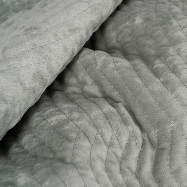 Сиво-зелено капитонирано покривало за легло 230x260 cm – Ixia-image-2