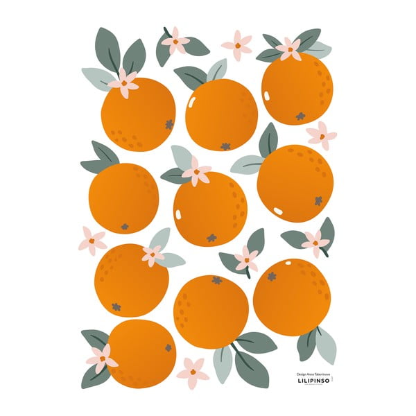 Детски стикери в комплект от 10 броя 30x42 cm Oranges - Lilipinso