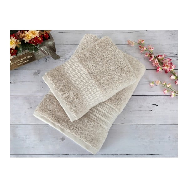 Béžový ručník Irya Home Egyptian Cotton, 50x90 cm