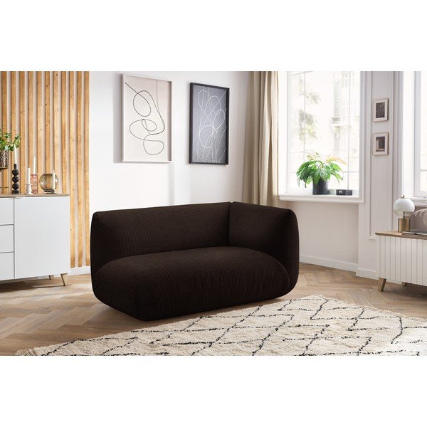 Тъмнокафяв модулен диван от рипсено кадифе (десен ъгъл) Lecomte – Bobochic Paris-image-1