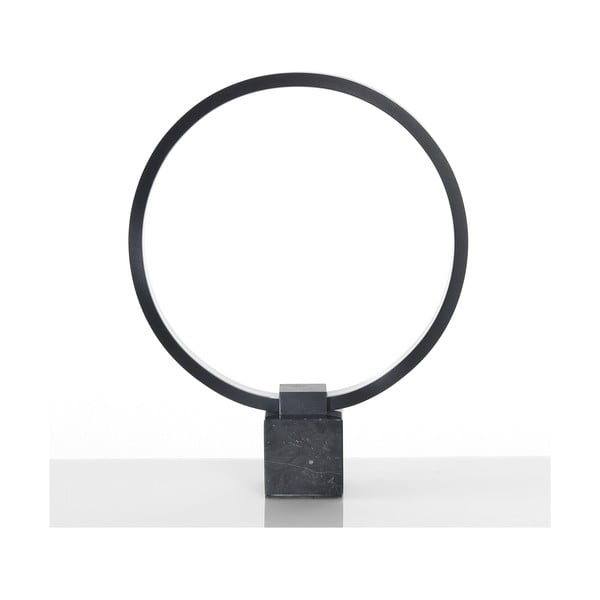 Черна настолна лампа, височина 37 cm Ring - Tomasucci
