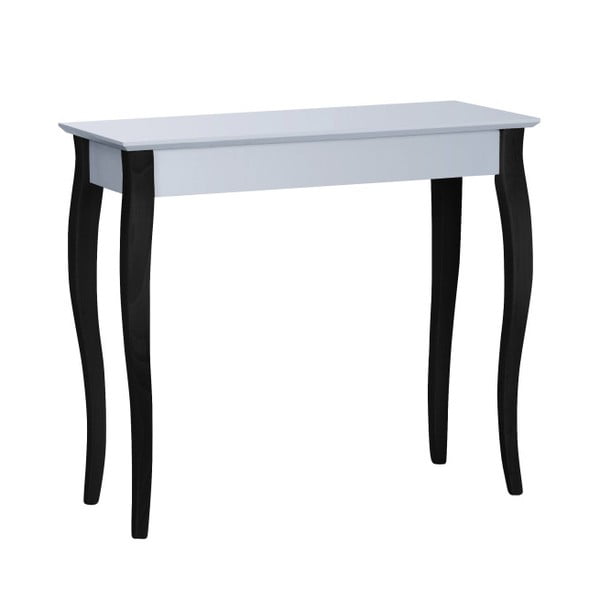 Světle šedý konzolový stolek s černými nohami Ragaba Lilo, šířka 85 cm