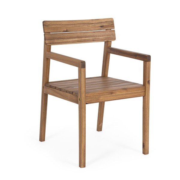 Градински стол от масивно дърво в естествен цвят Rodano – Bizzotto