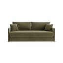 Зелен кадифен сгъваем диван 209 cm Shannon – Cosmopolitan Design