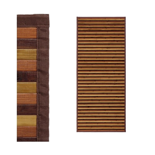 Бамбукова пътека в кафяво и цвят горчица 75x175 cm – Casa Selección-image-1