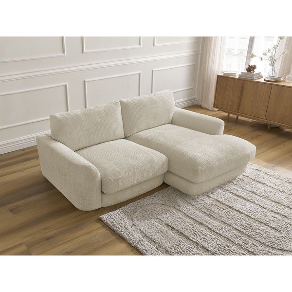 Бежов шенилов ъглов диван (десен ъгъл) Leonore – Bobochic Paris-image-4