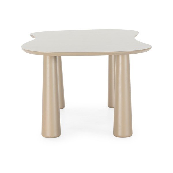 Бежова масичка за кафе с боров плот 110x220 cm Nahia – MOME-image-2