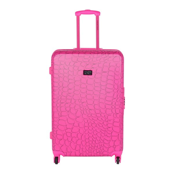 Růžový cestovní kufr LULU CASTAGNETTE Willy, 71 l