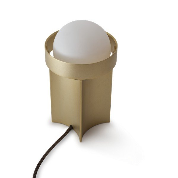 Затъмняваща се настолна лампа в златист цвят със стъклен абажур (височина 22 cm) Loop – tala-image-3