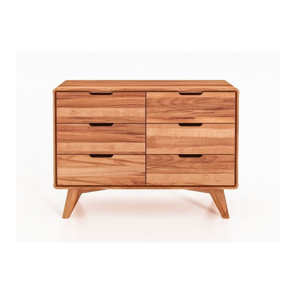 Нисък скрин от букова дървесина 90x63 cm Greg - The Beds-image-2