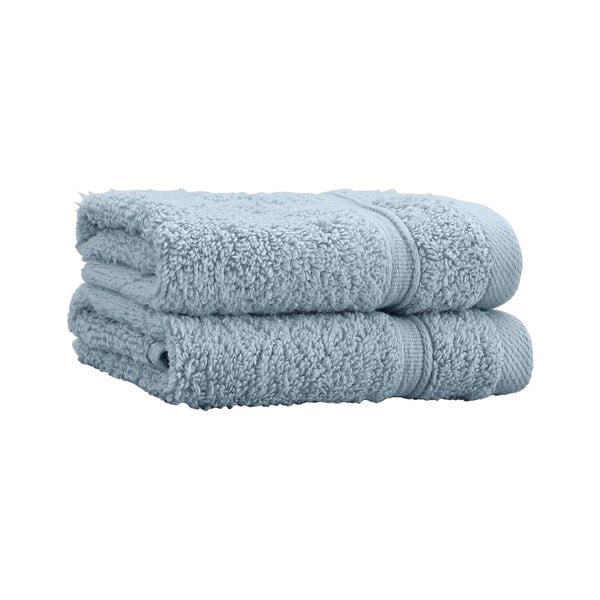 Сини памучни кърпи в комплект от 2 бр. от тери 30x30 cm Zero Twist – Catherine Lansfield