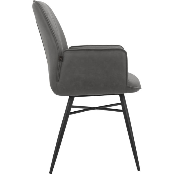 Антрацит трапезни столове в комплект от 2 бр. Anzo – Støraa-image-2