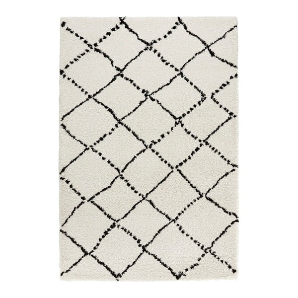 Бежов и черен килим , 80 x 150 cm Hash - Mint Rugs