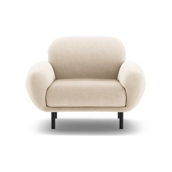 Бежово кресло от букле Poppy – Micadoni -image-1