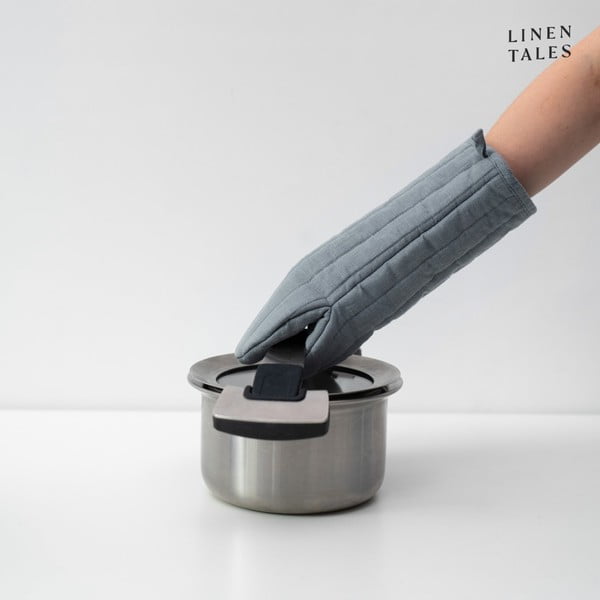 Ленена ръкавица за фурна Blue Fog – Linen Tales-image-1