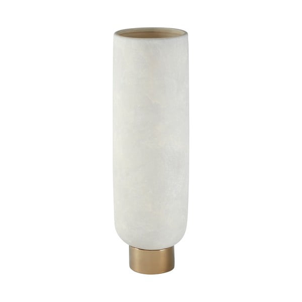 Premier Houseware Каменна ваза Callie в бяло и златисто, височина 40 cm - Premier Housewares