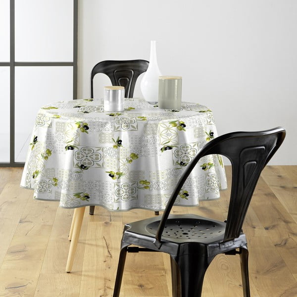 Измиваема покривка за маса от PVC  ø 160 cm Andalousie – douceur d'intérieur