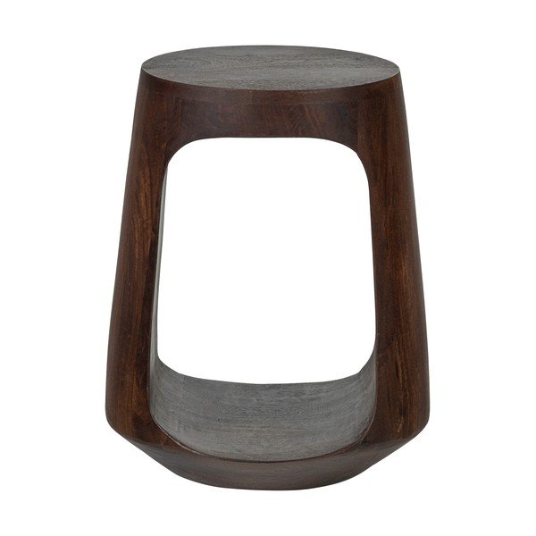 Кръгла странична масичка от масивно манго ø 33 cm Bayo – WOOOD