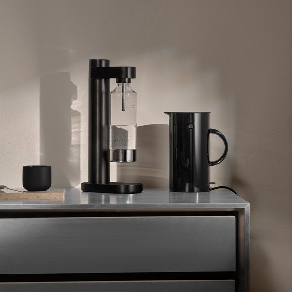 Черна машина за газирани напитки от неръждаема стомана Brus – Stelton-image-1