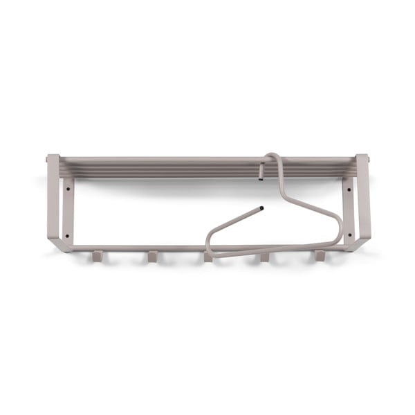 Кафяво-сива метална стенна закачалка с рафт 70 cm Rex – Spinder Design-image-2