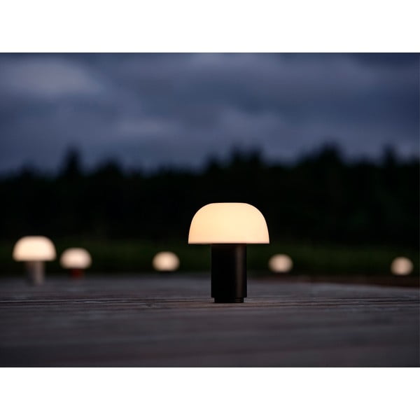 Черна алуминиева LED затъмняваща се настолна лампа (височина 22 cm) Harvest – Zone-image-1