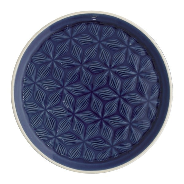 Tmavě modrý keramický talíř Green Gate Kallia, průměr 20,5 cm