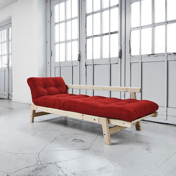 Rozkládací pohovka Karup Step Natural/Passion Red-image-2