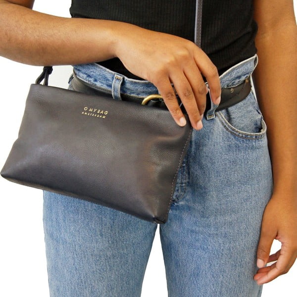 Kožená kabelka/psaníčko O My Bag Dashing Daisy Midnight Blue-image-2