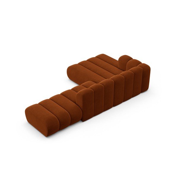 Оранжев ъглов диван (ляв ъгъл) Lupine – Micadoni Home-image-3