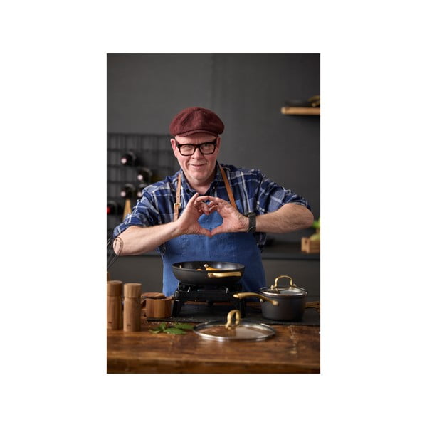 Алуминиево гърне с капак и незалепващо покритие подходящо за индукционен котлон 2,6 l – Holm-image-3