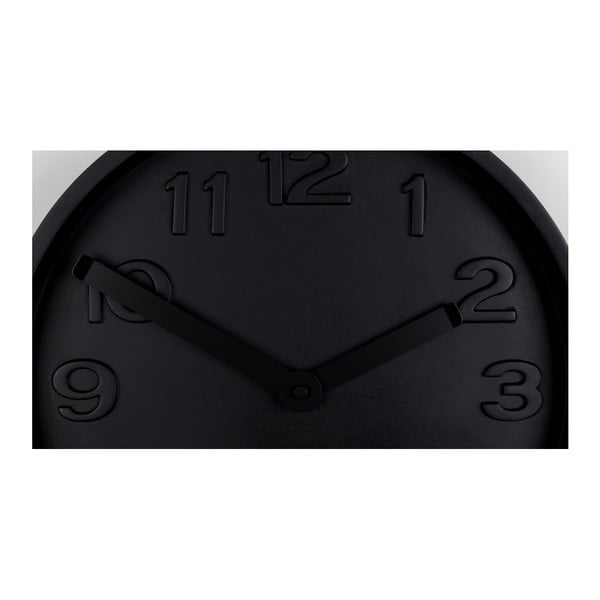 Стенен часовник от черен бетон с черни стрелки от бетон - Zuiver-image-3