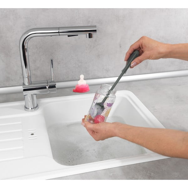 Сива четка за съдове Sia, дължина 25 cm - Wenko-image-1