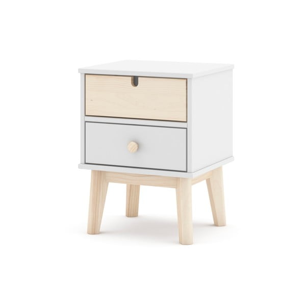 Бяло детско нощно шкафче Estefania - Marckeric-image-3