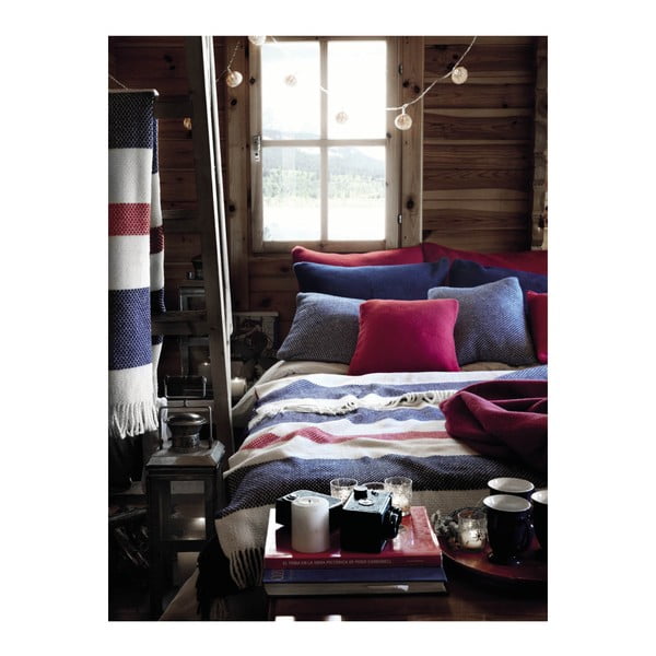 Бяло и кафяво каре със съдържание на памук , 140 x 180 cm Granite - Euromant-image-4