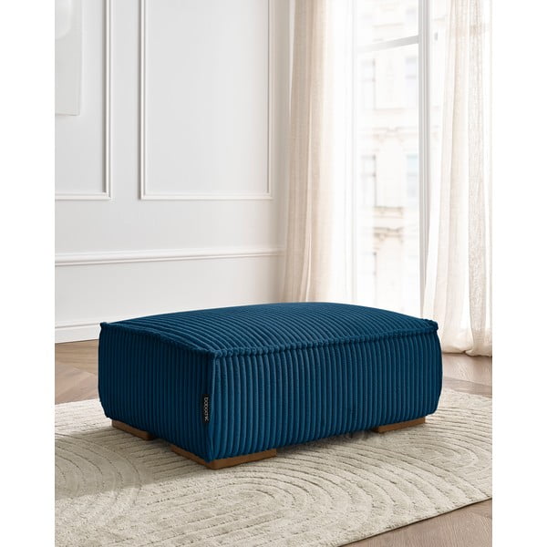 Синя табуретка  от рипсено кадифе Chelsea – Bobochic Paris-image-1