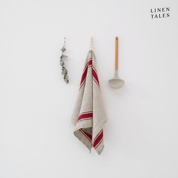 Ленена кърпа за съдове 40x65 cm Red Stripe Vintage – Linen Tales