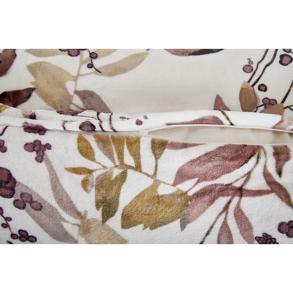 Бяло-кафяво единично  спално бельо от микроплюш 140x200 cm Ramita – My House-image-2