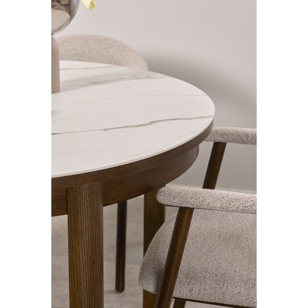 Кръгла сгъваема трапезна маса с керамичен плот ø 120 cm Southampton – Actona-image-2