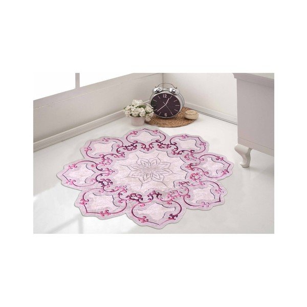 Килим Camina Feo, ⌀ 100 cm Pembe - Vitaus-image-1