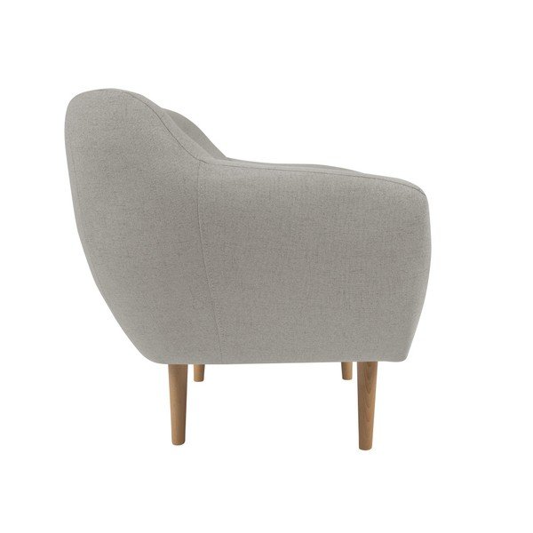 Krémové křeslo se světlými nohami Mazzini Sofas Sicile-image-2