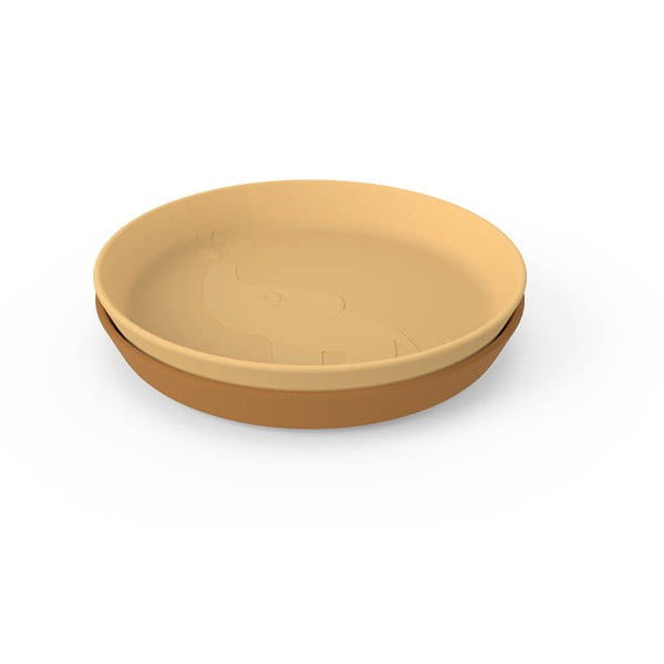 Жълти детски чинии в комплект от 2 бр. ø 18,5 cm Elphee - Done by Deer-image-2