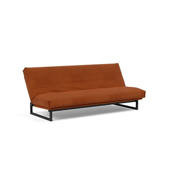 Оранжев сгъваем диван от рипсено кадифе 200 cm Fraction – Innovation-image-1