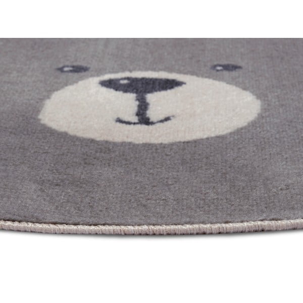 Сив детски килим ø 140 cm Bear - Hanse Home-image-2