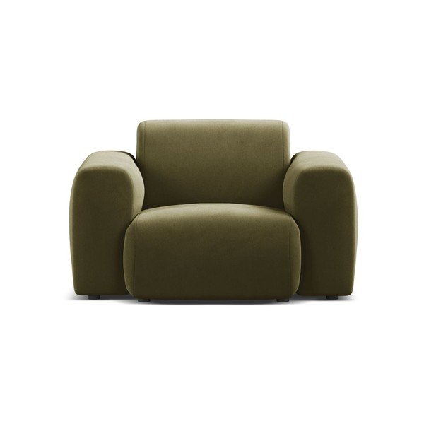 Кадифено кресло в цвят каки Molino – Micadoni -image-2