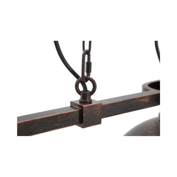 Черна висяща лампа с 3 абажура Индустрия - Mauro Ferretti-image-4