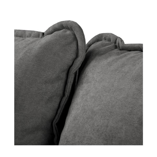 Тъмносив ъглов диван (десен ъгъл) Beata - Ropez-image-1