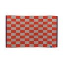 Оранжев/бежов килим за баня за душ от органичен памук 50x80 cm Retro – Mette Ditmer Denmark