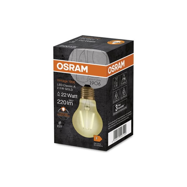 Топла LED крушка E27, 2,5 W - Candellux Lighting-image-2